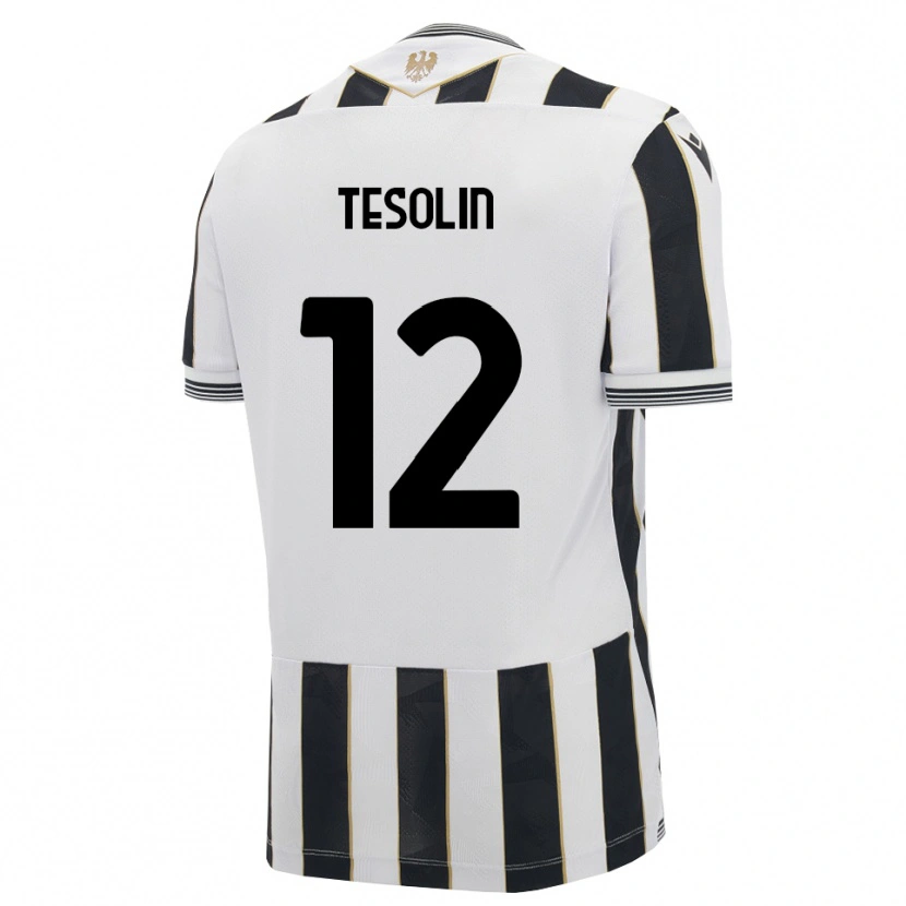 Danxen Mujer Camiseta Matteo Tesolin #12 Negro Blanco Rosa 1ª Equipación 2026/27 La Camisa
