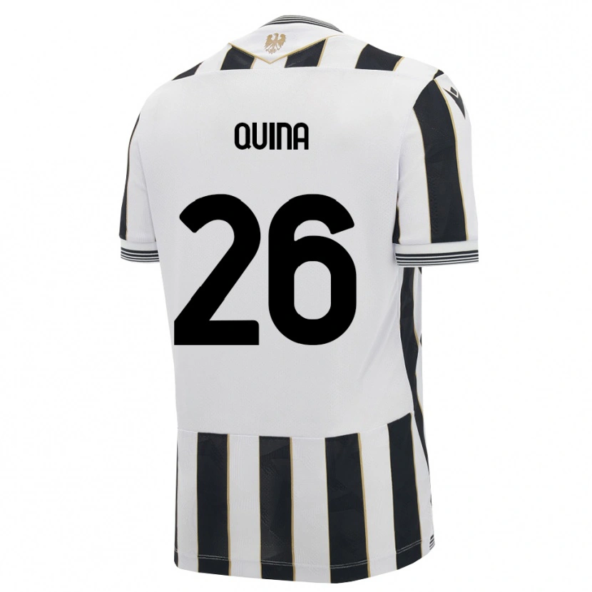 Danxen Mujer Camiseta Domingos Quina #26 Negro Blanco Rosa 1ª Equipación 2026/27 La Camisa