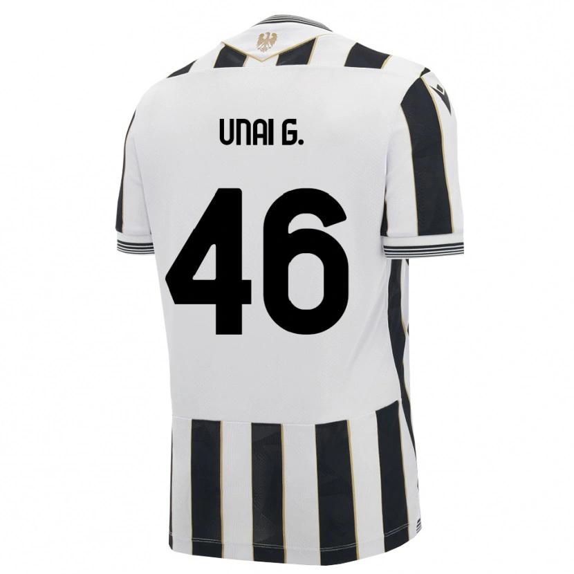 Danxen Mujer Camiseta Unai Gómez #46 Negro Blanco Rosa 1ª Equipación 2026/27 La Camisa
