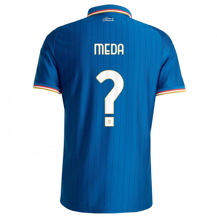Danxen Mujer Camiseta Tommaso Meda #0 Azul Blanco Rojo 1ª Equipación 2026/27 La Camisa