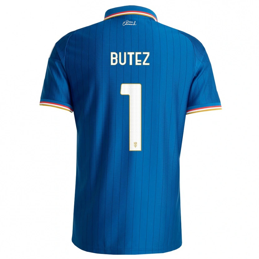 Danxen Mujer Camiseta Jean Butez #1 Azul Blanco Rojo 1ª Equipación 2026/27 La Camisa