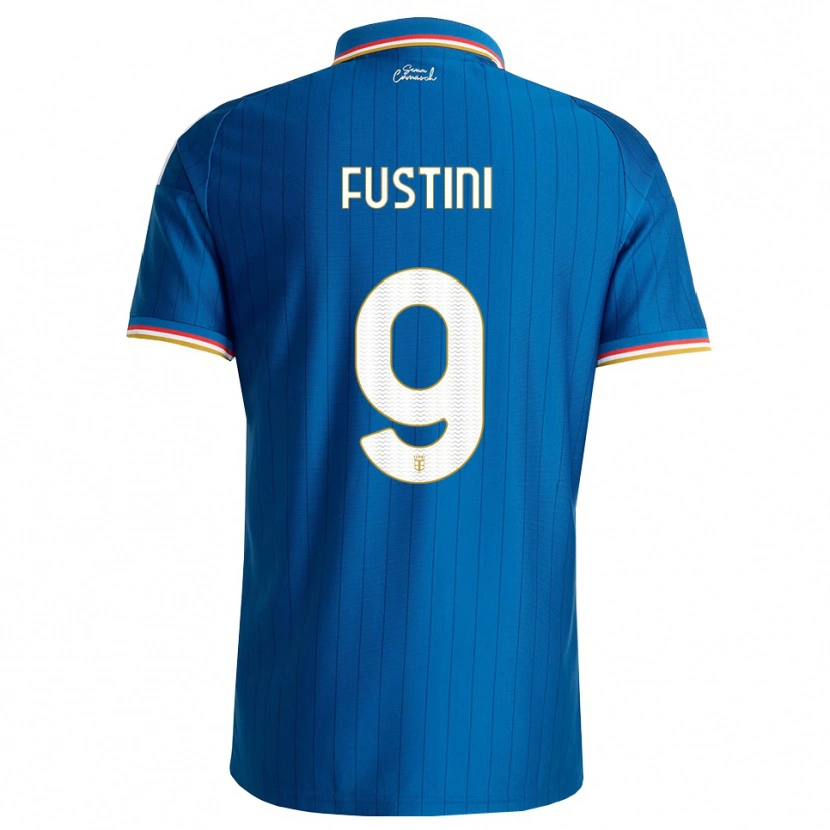 Danxen Mujer Camiseta Kevin Fustini #9 Azul Blanco Rojo 1ª Equipación 2026/27 La Camisa