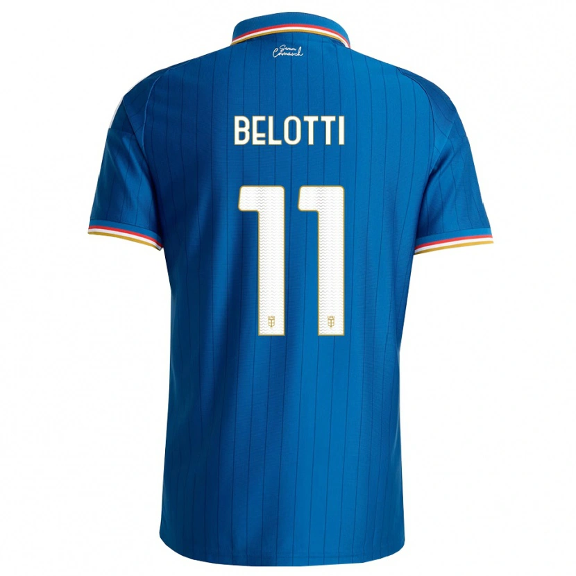 Danxen Mujer Camiseta Andrea Belotti #11 Azul Blanco Rojo 1ª Equipación 2026/27 La Camisa