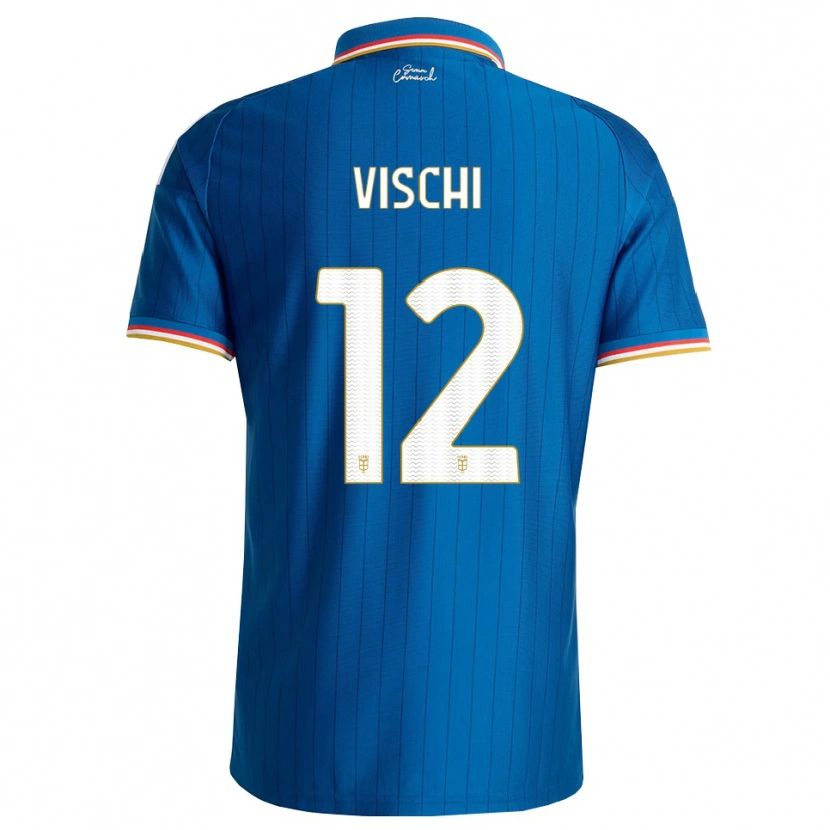 Danxen Mujer Camiseta Tommaso Vischi #12 Azul Blanco Rojo 1ª Equipación 2026/27 La Camisa