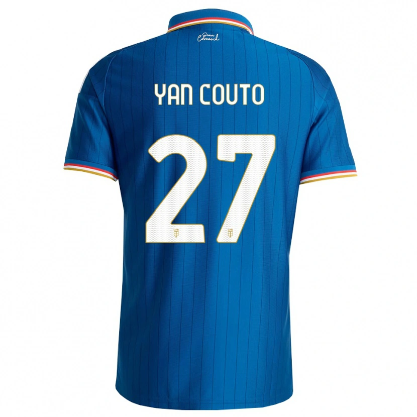 Danxen Mujer Camiseta Yan Couto #27 Azul Blanco Rojo 1ª Equipación 2026/27 La Camisa