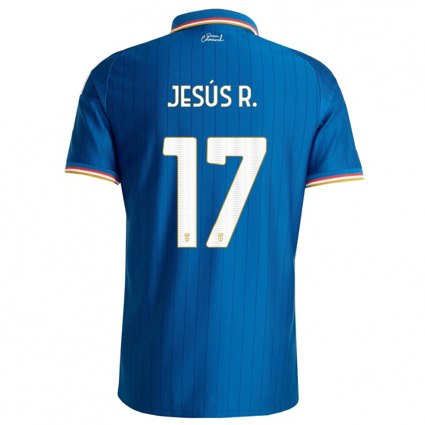 Danxen Mujer Camiseta Jesús Rodríguez #17 Azul Blanco Rojo 1ª Equipación 2026/27 La Camisa