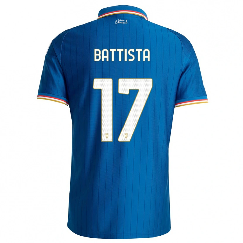 Danxen Mujer Camiseta Riccardo Battista #17 Azul Blanco Rojo 1ª Equipación 2026/27 La Camisa