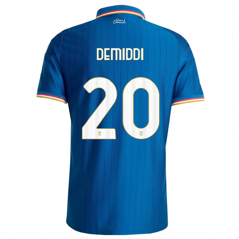 Danxen Mujer Camiseta Pedro Demiddi #20 Azul Blanco Rojo 1ª Equipación 2026/27 La Camisa