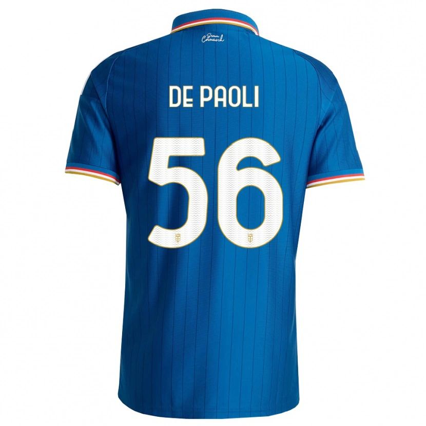 Danxen Mujer Camiseta Cristiano De Paoli #56 Azul Blanco Rojo 1ª Equipación 2026/27 La Camisa