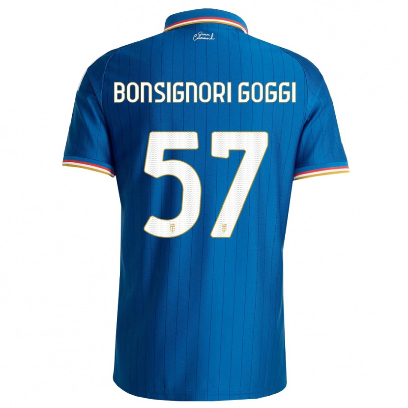 Danxen Mujer Camiseta Lorenzo Bonsignori #57 Azul Blanco Rojo 1ª Equipación 2026/27 La Camisa