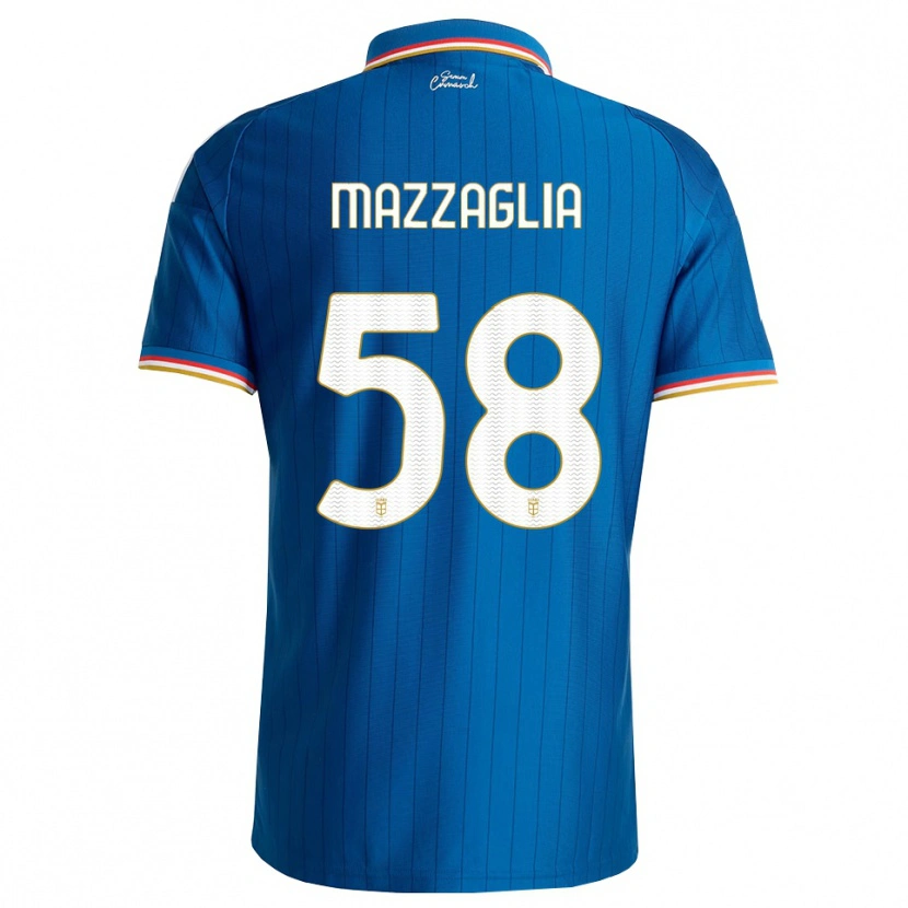 Danxen Mujer Camiseta Giuseppe Mazzaglia #58 Azul Blanco Rojo 1ª Equipación 2026/27 La Camisa