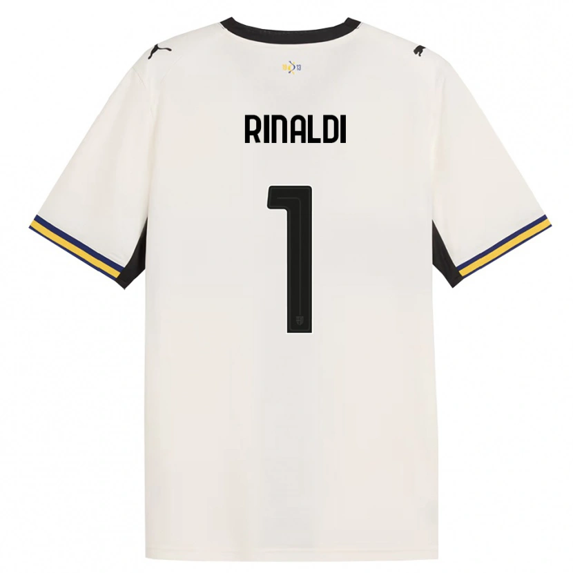 Danxen Mujer Camiseta Filippo Rinaldi #1 Blanco Roto Negro Amarillo 1ª Equipación 2026/27 La Camisa