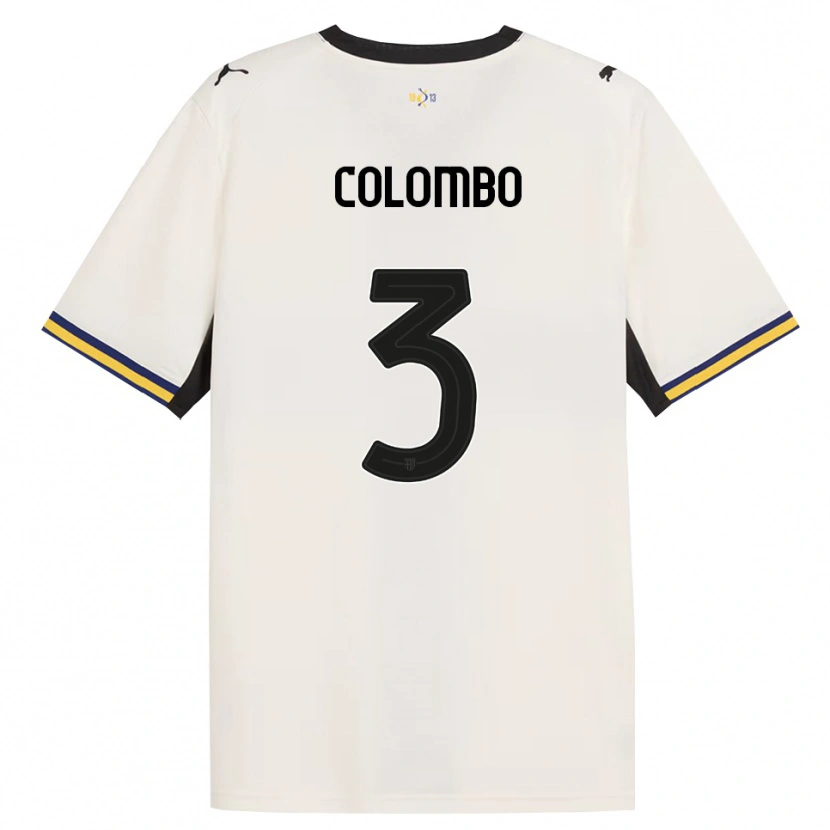 Danxen Mujer Camiseta Daniel Colombo #3 Blanco Roto Negro Amarillo 1ª Equipación 2026/27 La Camisa