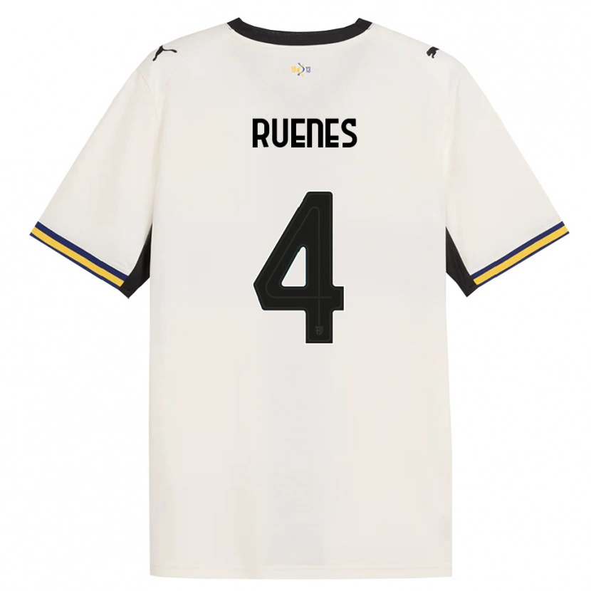 Danxen Mujer Camiseta Roger Ruenes #4 Blanco Roto Negro Amarillo 1ª Equipación 2026/27 La Camisa