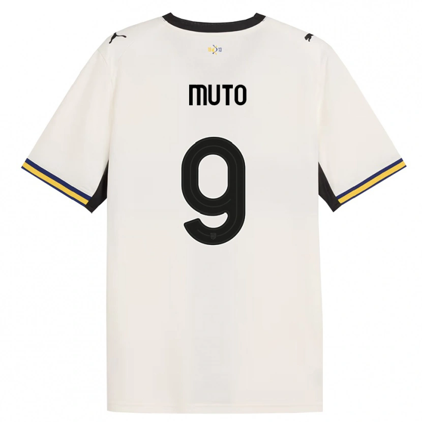 Danxen Mujer Camiseta Andrea Muto #9 Blanco Roto Negro Amarillo 1ª Equipación 2026/27 La Camisa