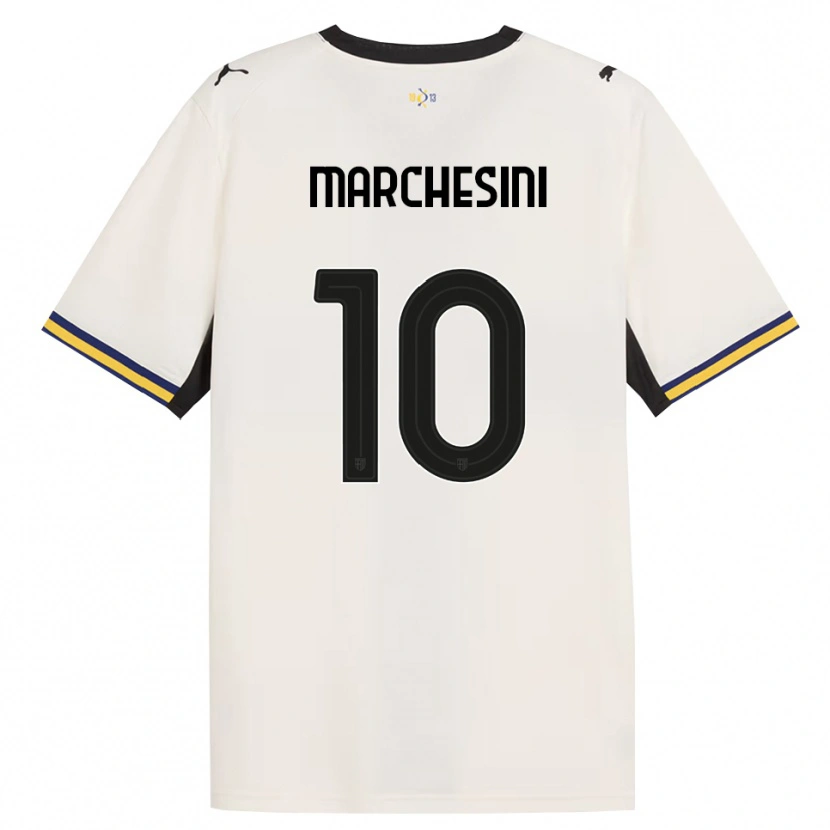 Danxen Mujer Camiseta Cosimo Marchesini #10 Blanco Roto Negro Amarillo 1ª Equipación 2026/27 La Camisa