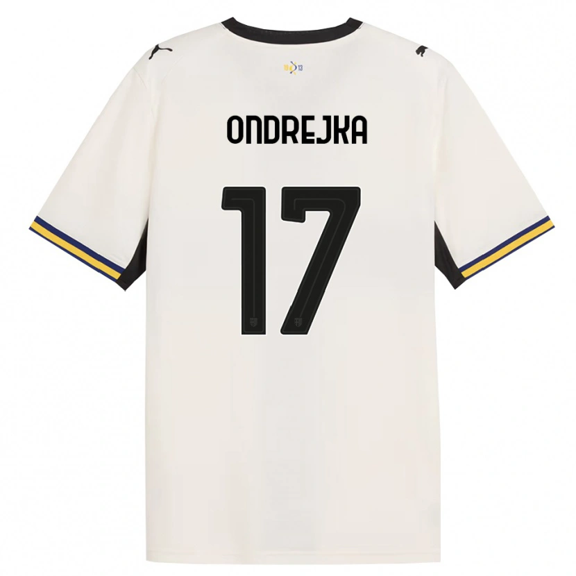 Danxen Mujer Camiseta Jacob Ondrejka #17 Blanco Roto Negro Amarillo 1ª Equipación 2026/27 La Camisa