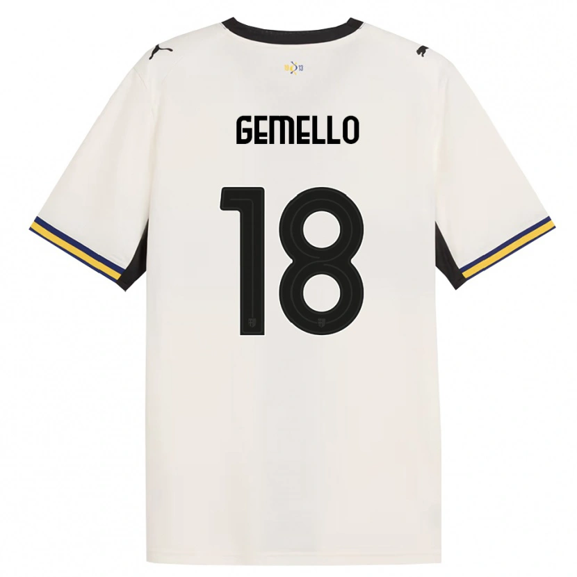 Danxen Mujer Camiseta Andrea Gemello #18 Blanco Roto Negro Amarillo 1ª Equipación 2026/27 La Camisa