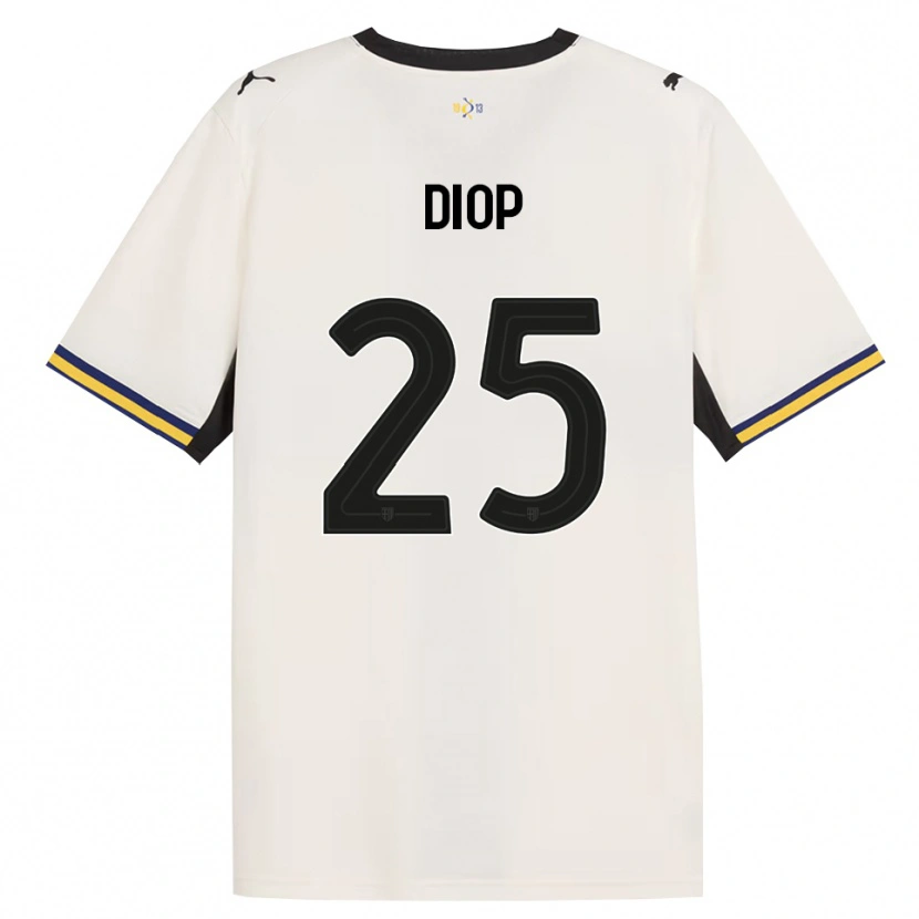 Danxen Mujer Camiseta Doro Diop #25 Blanco Roto Negro Amarillo 1ª Equipación 2026/27 La Camisa
