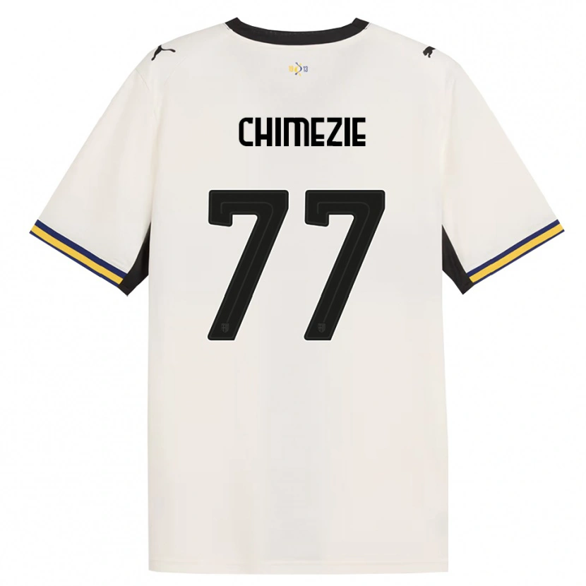 Danxen Mujer Camiseta Giorgio Chimezie #77 Blanco Roto Negro Amarillo 1ª Equipación 2026/27 La Camisa