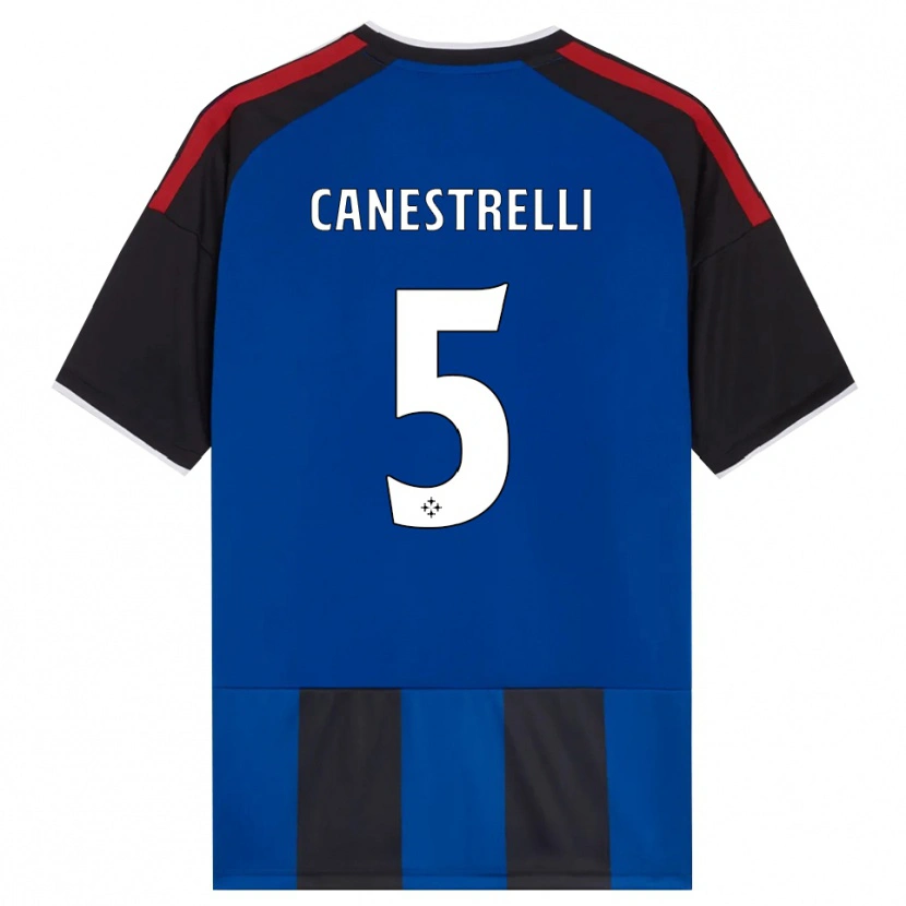 Danxen Mujer Camiseta Simone Canestrelli #5 Negro Rojo Blanco Azul 1ª Equipación 2026/27 La Camisa