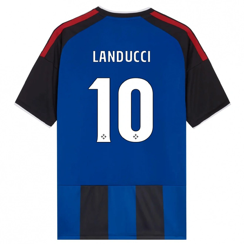 Danxen Mujer Camiseta Umberto Landucci #10 Negro Rojo Blanco Azul 1ª Equipación 2026/27 La Camisa