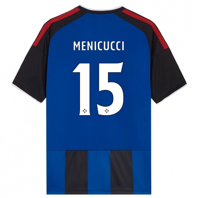 Danxen Mujer Camiseta Edoardo Menicucci #15 Negro Rojo Blanco Azul 1ª Equipación 2026/27 La Camisa