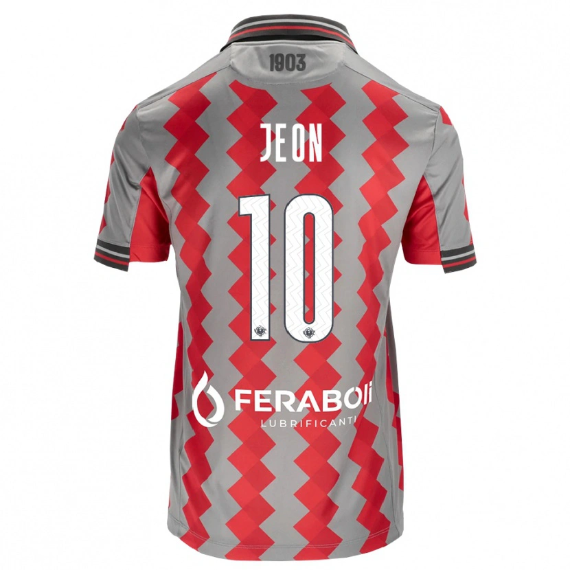 Danxen Mujer Camiseta Joseph Jeon #10 Gris Rojo Blanco 1ª Equipación 2026/27 La Camisa