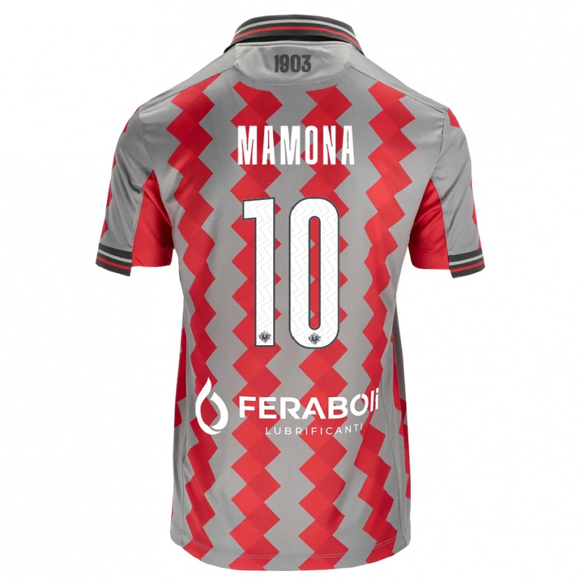 Danxen Mujer Camiseta Blue Mamona #10 Gris Rojo Blanco 1ª Equipación 2026/27 La Camisa