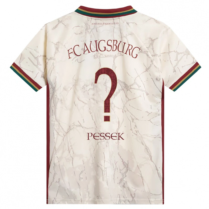 Danxen Mujer Camiseta Luca Pessek #0 Verde Arroz Blanco Burdeos 1ª Equipación 2026/27 La Camisa