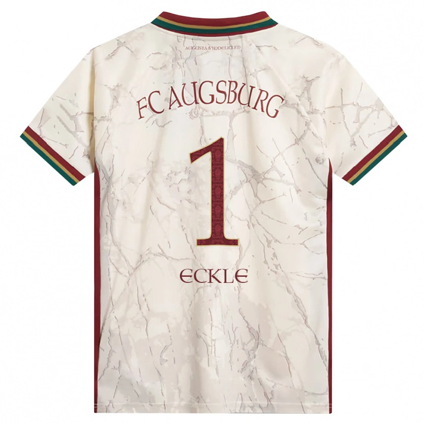 Danxen Mujer Camiseta Philipp Eckle #1 Verde Arroz Blanco Burdeos 1ª Equipación 2026/27 La Camisa