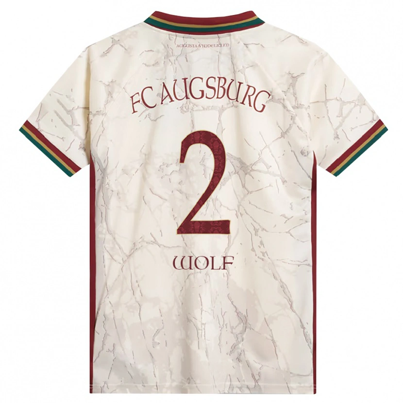 Danxen Mujer Camiseta Paul Wolf #2 Verde Arroz Blanco Burdeos 1ª Equipación 2026/27 La Camisa