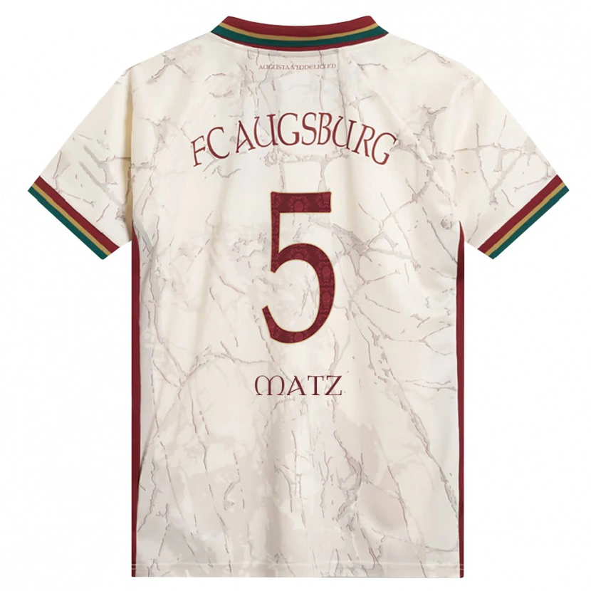 Danxen Mujer Camiseta Maximilian Matz #5 Verde Arroz Blanco Burdeos 1ª Equipación 2026/27 La Camisa