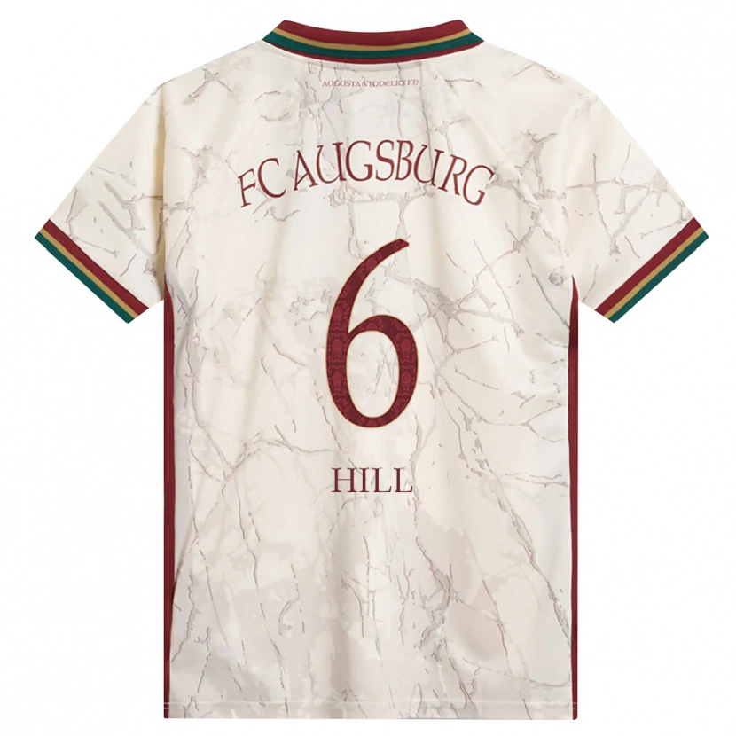 Danxen Mujer Camiseta Niklas Hill #6 Verde Arroz Blanco Burdeos 1ª Equipación 2026/27 La Camisa