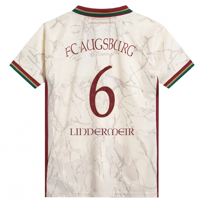 Danxen Mujer Camiseta Dominik Lindermeir #6 Verde Arroz Blanco Burdeos 1ª Equipación 2026/27 La Camisa
