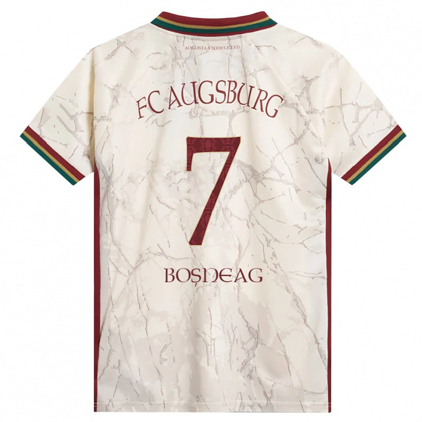 Danxen Mujer Camiseta Ioan Boșneag #7 Verde Arroz Blanco Burdeos 1ª Equipación 2026/27 La Camisa