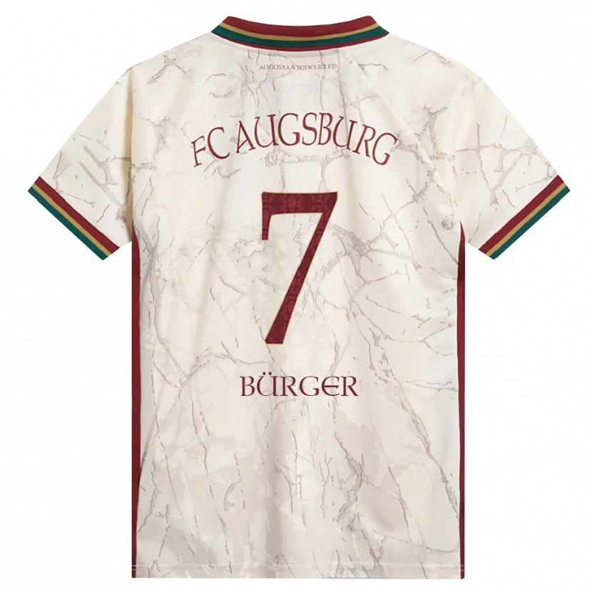 Danxen Mujer Camiseta Anja Bürger #7 Verde Arroz Blanco Burdeos 1ª Equipación 2026/27 La Camisa