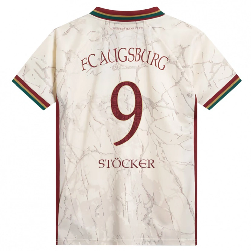 Danxen Mujer Camiseta Louis Stöcker #9 Verde Arroz Blanco Burdeos 1ª Equipación 2026/27 La Camisa
