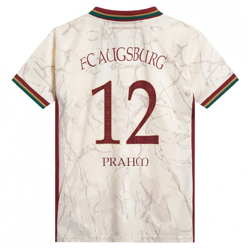 Danxen Mujer Camiseta Djego Prahm #12 Verde Arroz Blanco Burdeos 1ª Equipación 2026/27 La Camisa