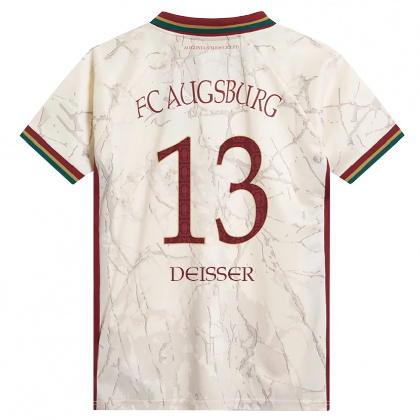 Danxen Mujer Camiseta Anna Deißer #13 Verde Arroz Blanco Burdeos 1ª Equipación 2026/27 La Camisa