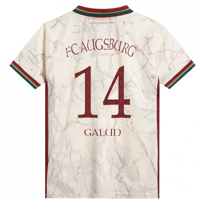 Danxen Mujer Camiseta Damian Galun #14 Verde Arroz Blanco Burdeos 1ª Equipación 2026/27 La Camisa