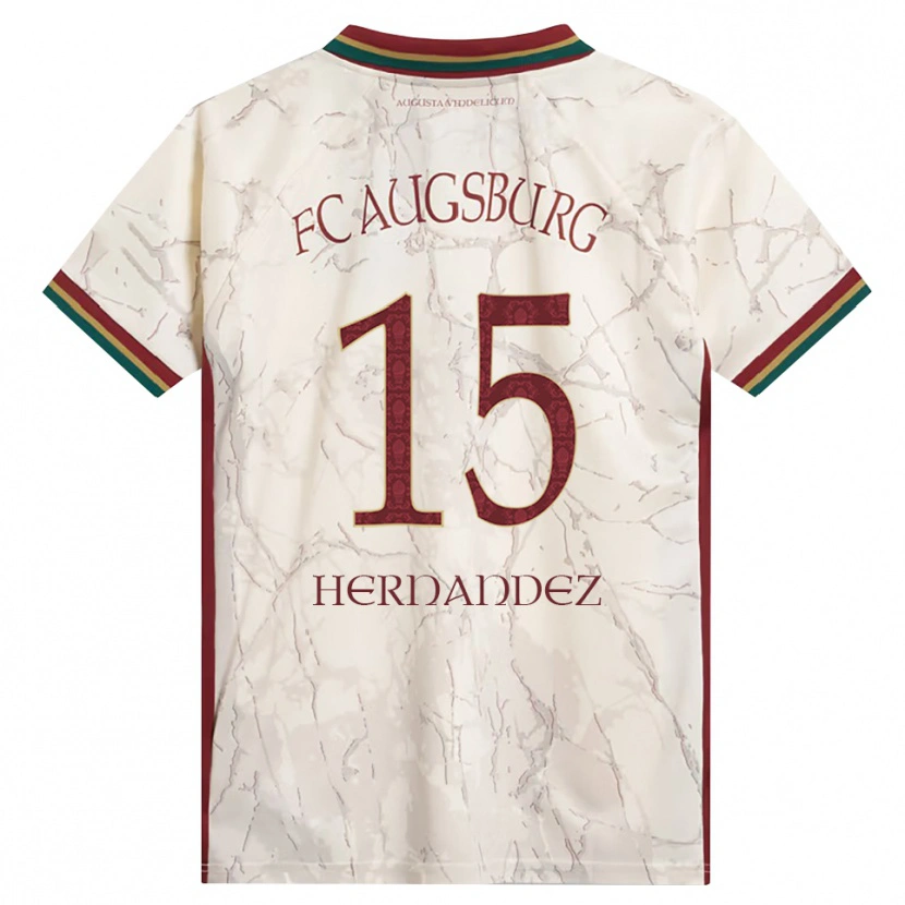 Danxen Mujer Camiseta Saidu Hernandez #15 Verde Arroz Blanco Burdeos 1ª Equipación 2026/27 La Camisa