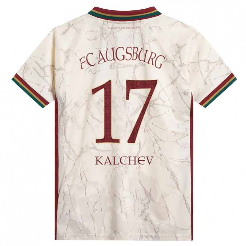 Danxen Mujer Camiseta Nikola Kalchev #17 Verde Arroz Blanco Burdeos 1ª Equipación 2026/27 La Camisa