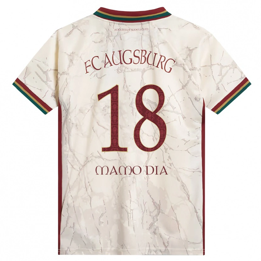 Danxen Mujer Camiseta Amadou Mamo Dia #18 Verde Arroz Blanco Burdeos 1ª Equipación 2026/27 La Camisa