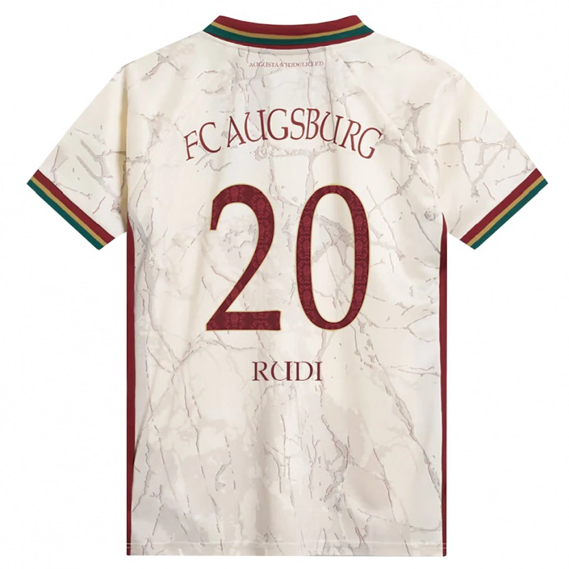 Danxen Mujer Camiseta Rafael Rudi #20 Verde Arroz Blanco Burdeos 1ª Equipación 2026/27 La Camisa