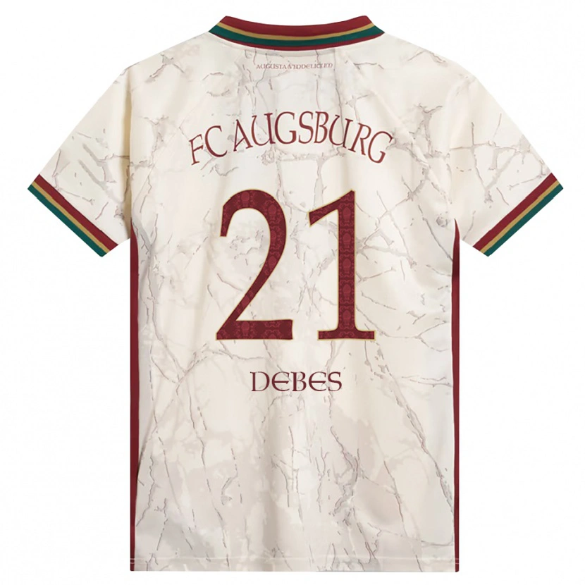 Danxen Mujer Camiseta Magdalena Debes #21 Verde Arroz Blanco Burdeos 1ª Equipación 2026/27 La Camisa