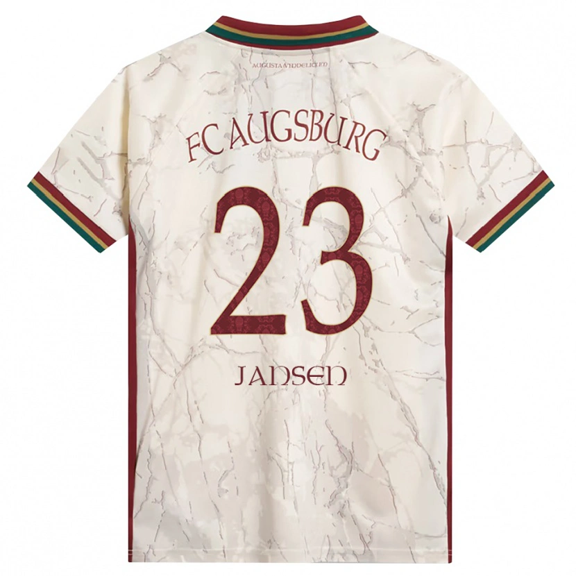 Danxen Mujer Camiseta Annika Jansen #23 Verde Arroz Blanco Burdeos 1ª Equipación 2026/27 La Camisa