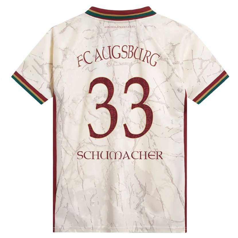 Danxen Mujer Camiseta Till Schumacher #33 Verde Arroz Blanco Burdeos 1ª Equipación 2026/27 La Camisa
