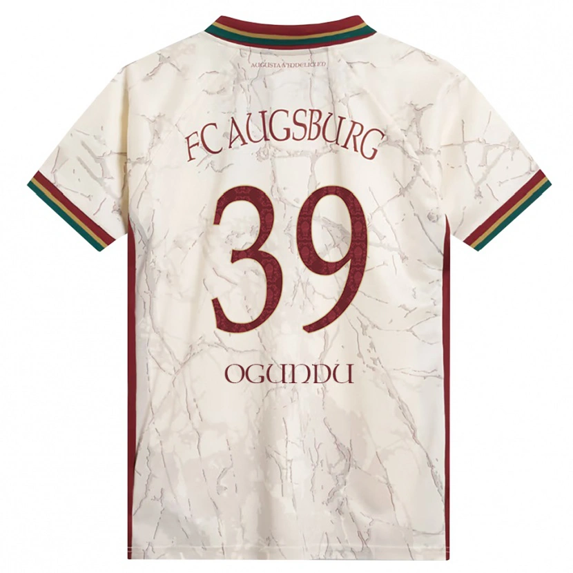 Danxen Mujer Camiseta Uchenna Ogundu #39 Verde Arroz Blanco Burdeos 1ª Equipación 2026/27 La Camisa