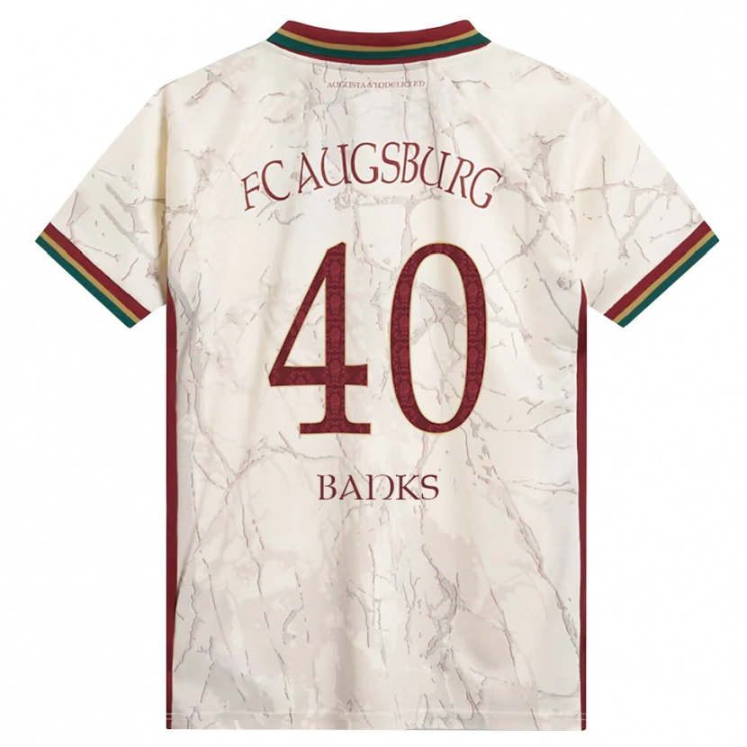 Danxen Mujer Camiseta Noahkai Banks #40 Verde Arroz Blanco Burdeos 1ª Equipación 2026/27 La Camisa